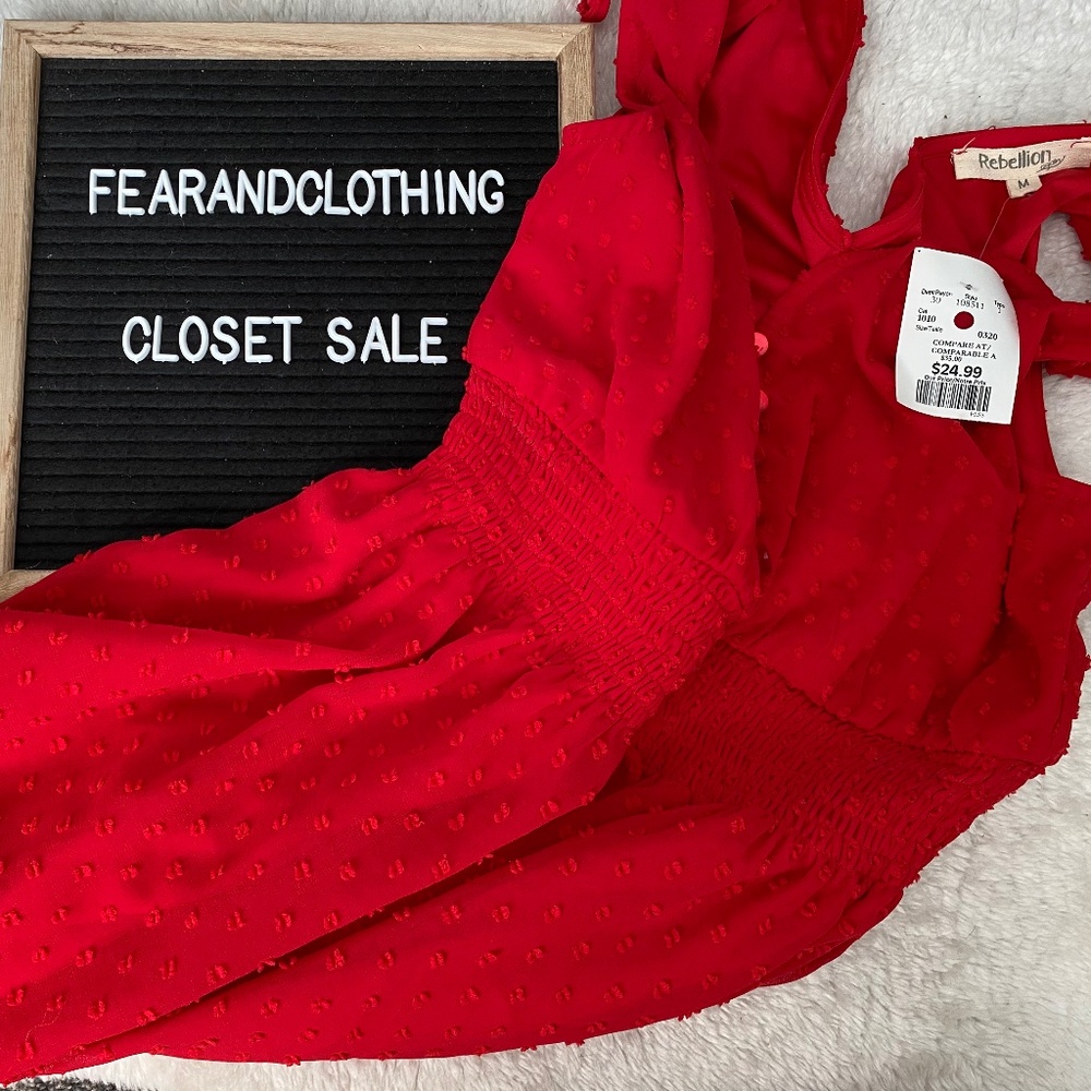 NWT Red Summer Dress